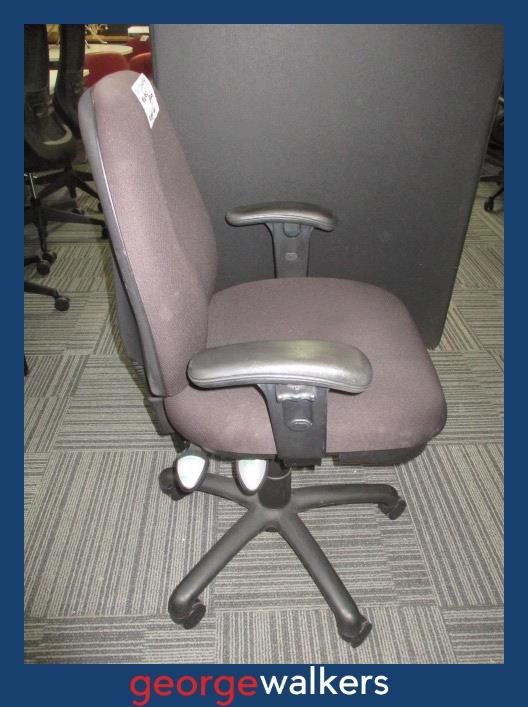 OFFICE CHAIR – KNIGHT LUXE EVO 3 – WITH ADJUSTABLE ARMRESTS – RRP $500+ – PR6902 - George Walkers Office Furniture Megastore