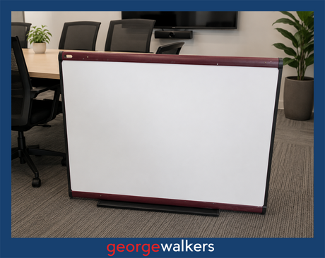 WHITEBOARD – WALL MOUNT – WHITE – COMMERCIAL – PR6844 - George Walkers Office Furniture Megastore