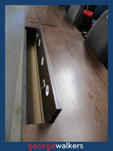 VL117  Dark Woodgrain  Large Multi User Workstation - George Walkers Office Furniture Megastore