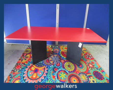 PR6203  Red  1.8M Meeting Table - George Walkers Office Furniture Megastore