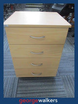 PR6737  Tawa Melteca  4 Drawer Mobile - George Walkers Office Furniture Megastore