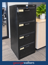 Filing cabinet – Europlan – 4 drawer – Black metal – PR7005