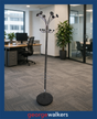 PR5957  Chrome  Metal Coat Rack - George Walkers Office Furniture Megastore