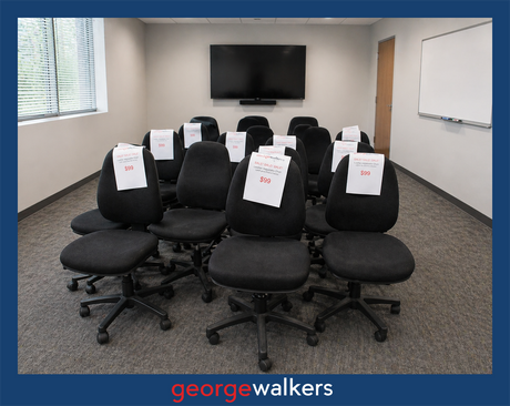 PR6704  Black  Office Chair Clearance - George Walkers Office Furniture Megastore