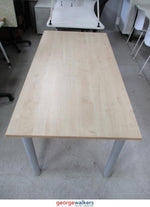 1600mm Woodgrain Canteen Table Maple