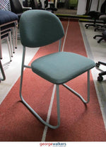 Reception Chair Padded Seat Green