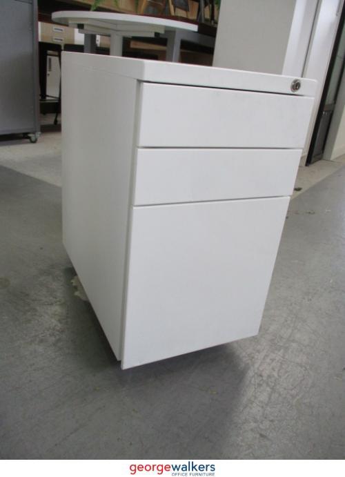 Filing & Storage - Mobile Cabinet - 3-Drawers - Matt white - 300mm