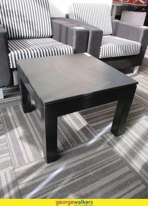 Office Coffee Table Black Woodgrain - 600 x 600 x 440 mm