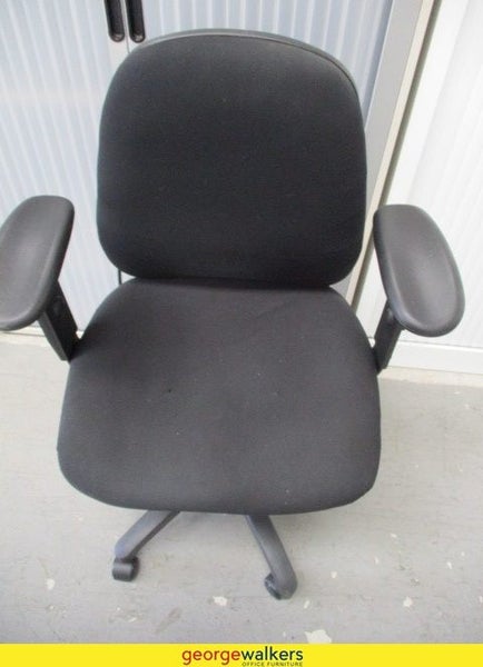 1x Office Chair Triple Lever Black