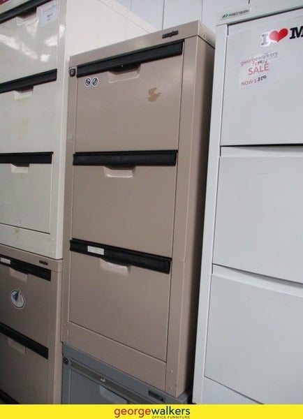 3-Drawer Metal Cabinet Unit Storage