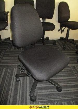 Desk Chair Triple Lever Task Chair - Black