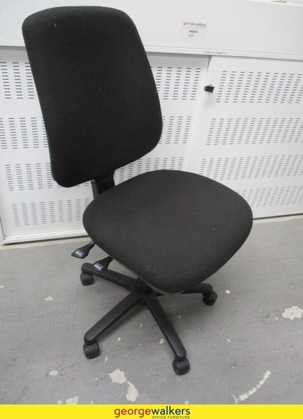 1x Office Chair Triple Lever Black