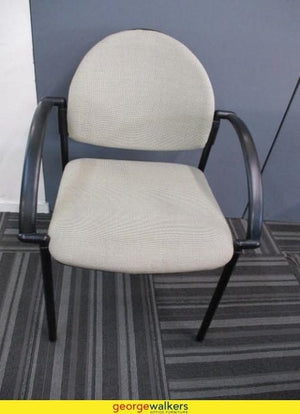Reception Chair Stackable Light Grey