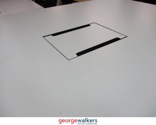 Table - Meeting Table - Bar Leaner - White - 2400 x 1200 mm