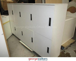Filing & Storage - Locker - Melteca Lockers with Keypad - White - 2000 x 420 x 1200mm
