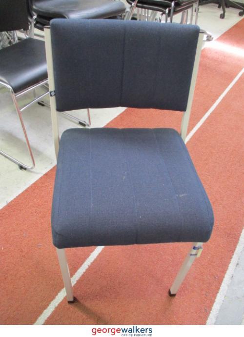 Chair - Reception Chair - Damba Padded Seat - Navy blue