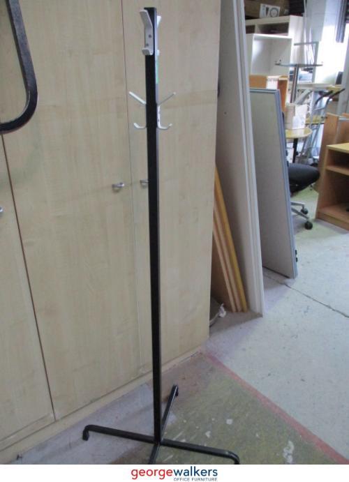 Office Accessories - Coat Rack - Metal Stand - Black/Chrome - 1.5m height