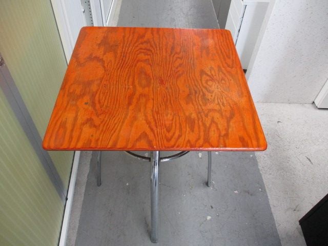 Café Table Square Top - Orange - 600 x H750 mm