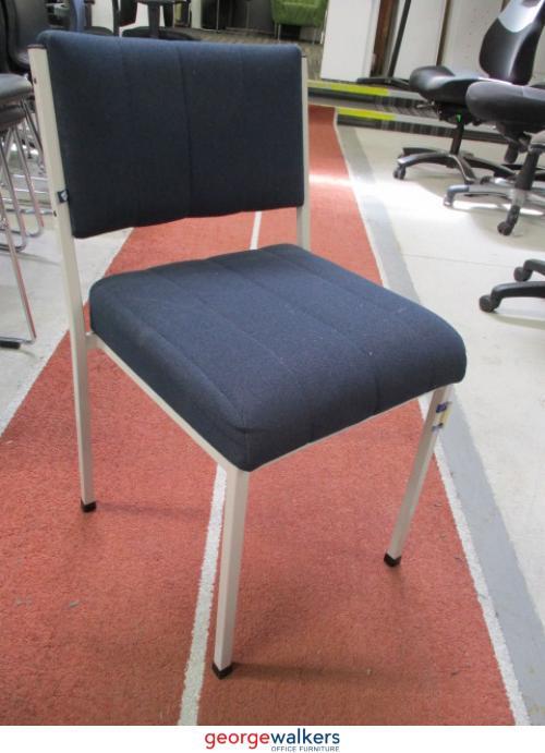 Chair - Reception Chair - Damba Padded Seat - Navy blue