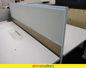 Desk Partition Magnetic Fabric Top 1800mm