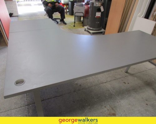 1800mm L-Shaped Desk Corner Table Grey