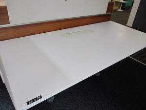 2-Person Desk Office Pod System Desk White - 1800mm