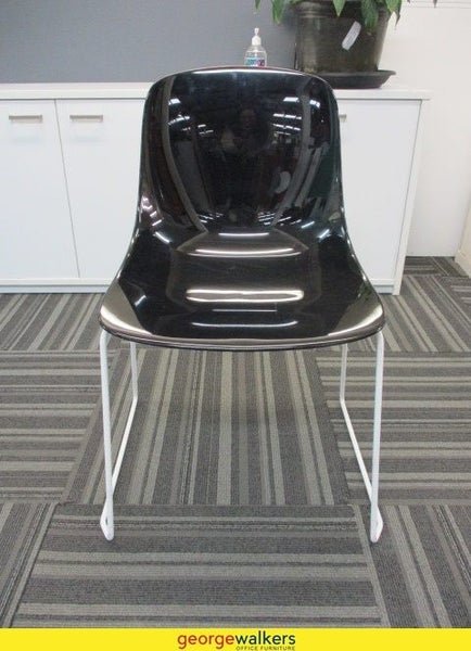 PR3276 - Black Stackable Chair - George Walkers Office Furniture Megastore