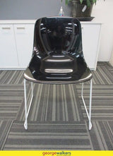 PR3276 - Black Stackable Chair - George Walkers Office Furniture Megastore