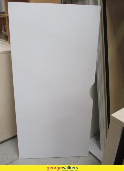 PR3971 - White Straight Desk - George Walkers Office Furniture Megastore