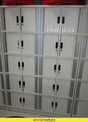 PR3994 - 1850mm Office Compartment Locker Tambour Door White - George Walkers Office Furniture Megastore