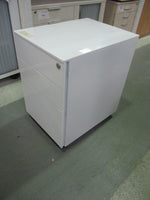 3-Drawers Mobile Cabinet White