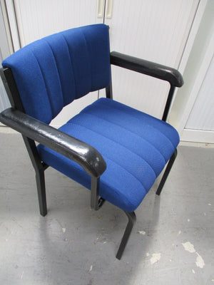 Reception Chair Heavy Duty Blue