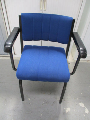 Reception Chair Heavy Duty Blue