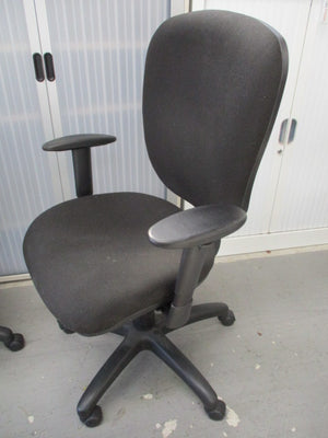 Office Chair with Arms Black