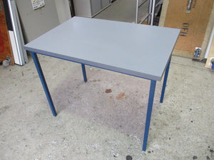 900mm Canteen Table Metal Leg Blue