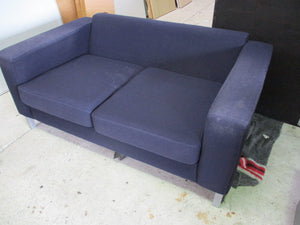 2-Seater Couch Blue