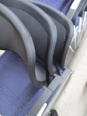 Reception Chair with Arms Blue