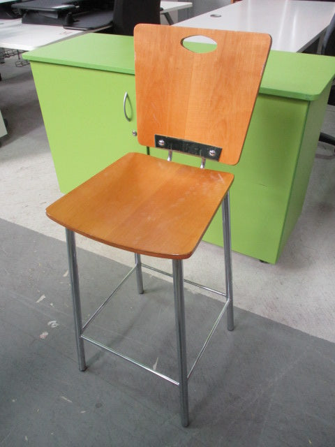 Barstool Wooden Back and Seat