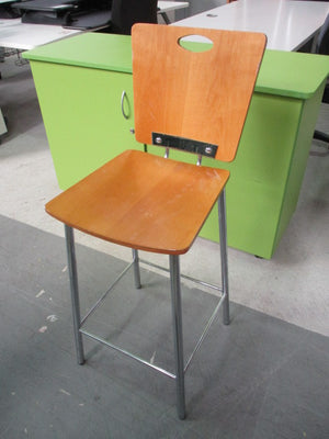 Barstool Wooden Back and Seat
