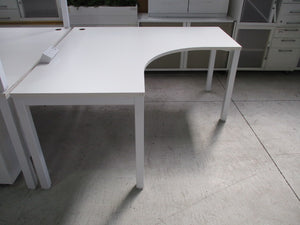 1500mm L-Shaped Desk Corner Table White