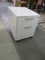 2-Drawers Mobile Cabinet White