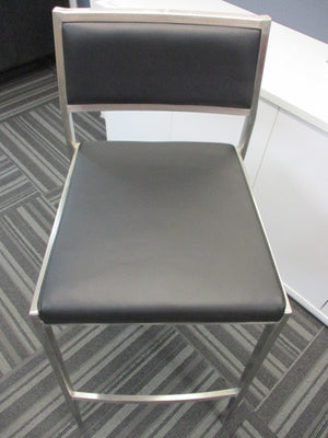 Jazz Vinyl High Chair Stool Black