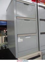 Filing & Storage - Filing Drawer - 3 - Drawer - Europlan - Grey - 500 x 620 x 1010mm1 .5
