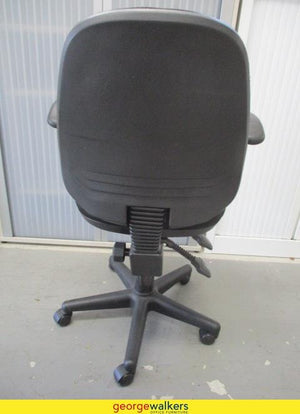 Chair - Office Chair - Dual Lever with Arms - Black