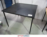 Table - Square Table - Melteca Square Table - Black - 1000 x 1000 x 750mm
