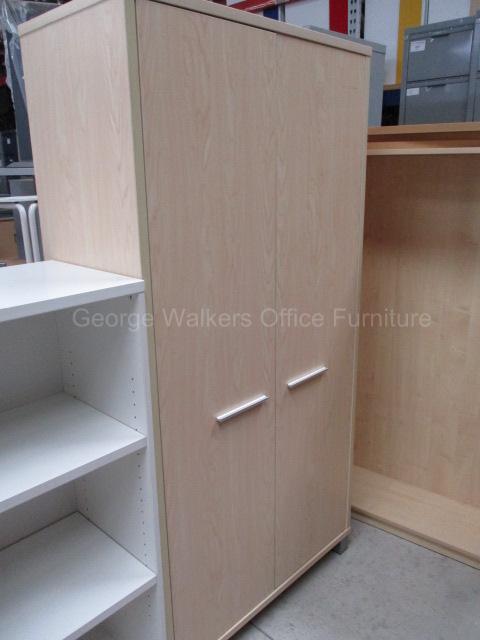 Filing & Storage - Cupboard - 2-Door Cupboard - Maple - 900 x 450 x 1800mm