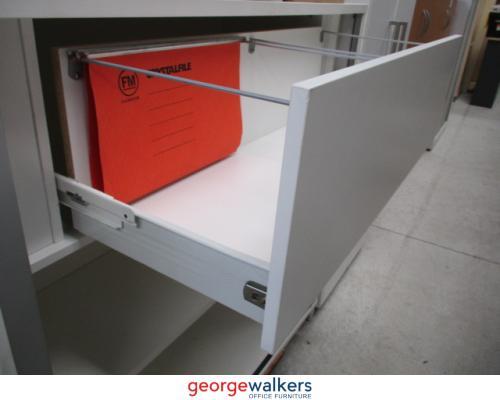 Display Cabinet with Drawer 1200mm White