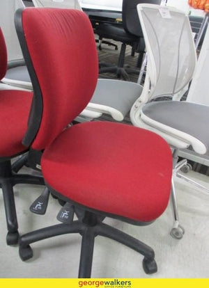 1x Office Chair Damba Dual Lever Red