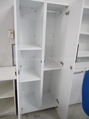 Filing & Storage - Cupboard - Double Door - White - 720 x 500 x 1760 mm