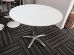 900mm Meeting Table Round Top White